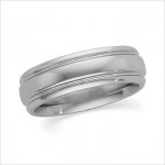 2w - Band With 2 Carved Lines